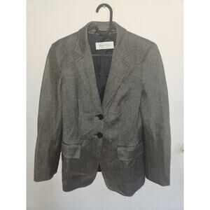 MaxMara virgin wool gray blazer jacket S made in Italy